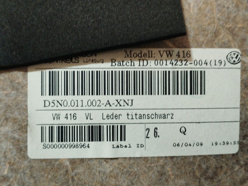 Recambio de guarnecido puerta delantera izquierda para volkswagen tiguan (5n_) 2.0 tdi referencia OEM IAM   