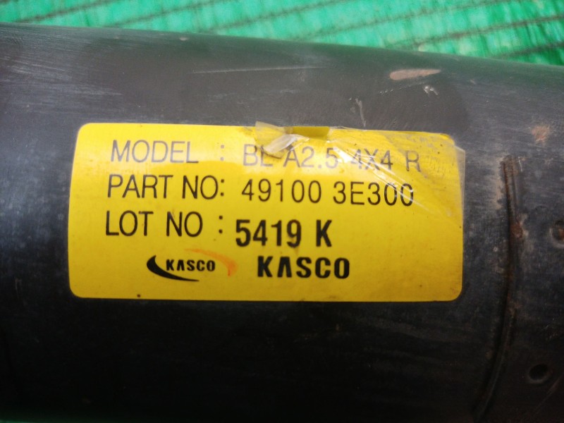 Recambio de transmision central para kia sorento i (jc) 2.5 crdi referencia OEM IAM 491003E300 491003E300 491003E300