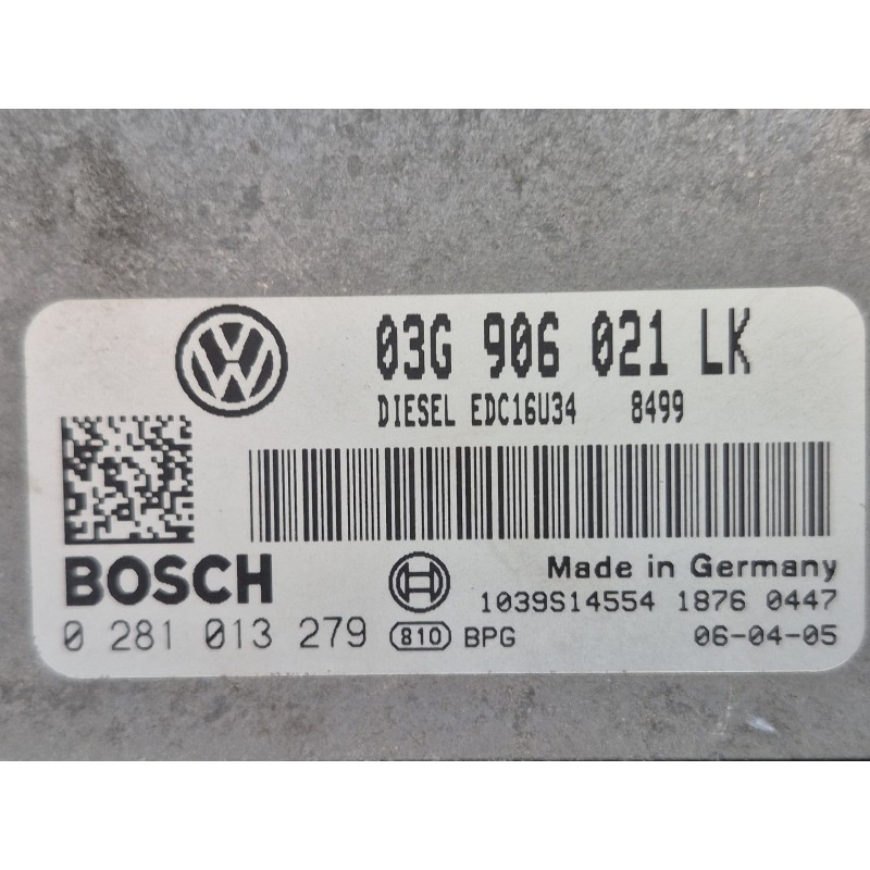 Recambio de centralita motor uce para seat leon (1p1) 1.9 tdi referencia OEM IAM   