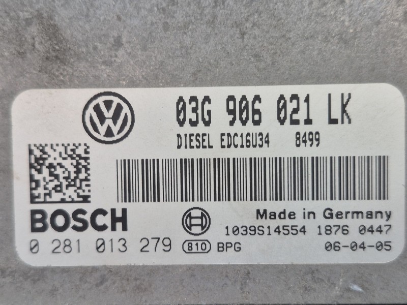 Recambio de centralita motor uce para seat leon (1p1) 1.9 tdi referencia OEM IAM   