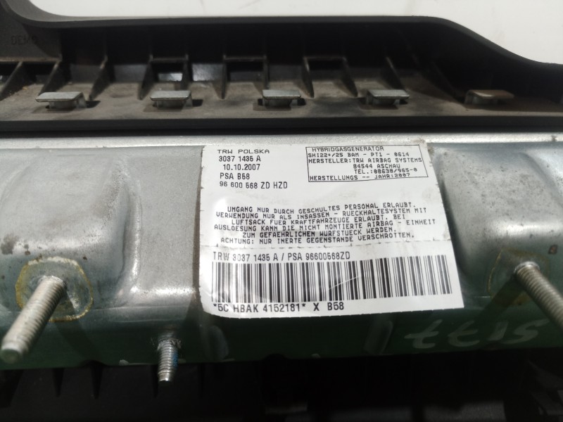 Recambio de airbag rodilla para citroën c4 picasso business class referencia OEM IAM 30371427DAL 30371427DAL 30371427