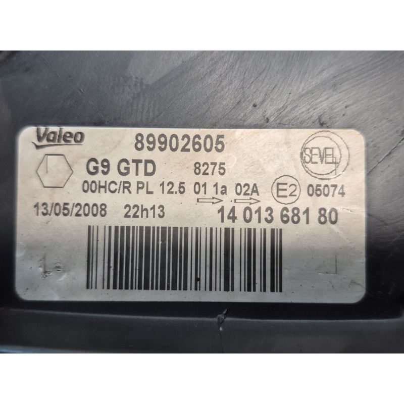 Recambio de faro izquierdo para peugeot expert tepee (vf3x_) 2.0 hdi 120 referencia OEM IAM   