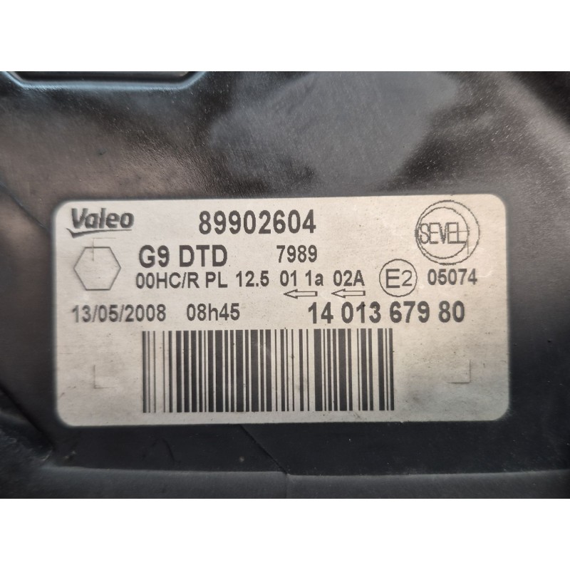 Recambio de faro derecho para peugeot expert tepee (vf3x_) 2.0 hdi 120 referencia OEM IAM   