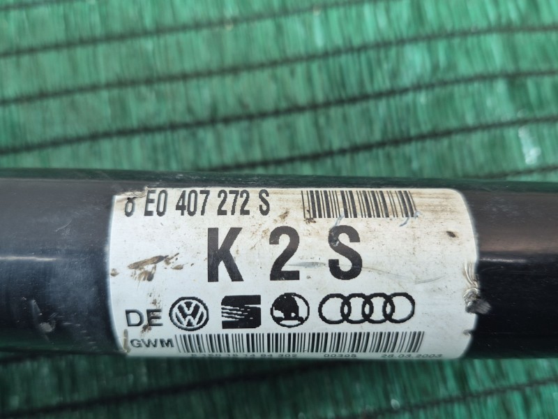 Recambio de transmision delantera derecha para audi a4 b6 (8e2) 1.9 tdi referencia OEM IAM   