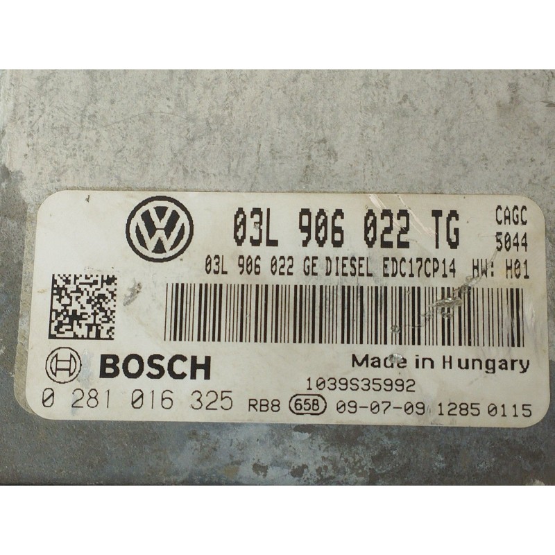 Recambio de centralita motor uce para seat exeo (3r2) 2.0 tdi referencia OEM IAM   