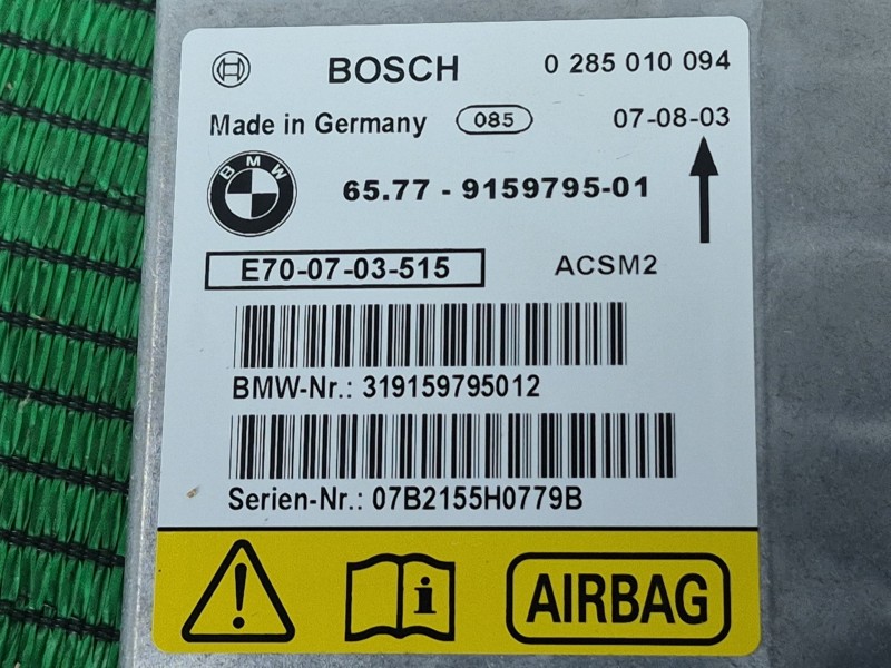 Recambio de centralita airbag para bmw x5 (e70) 3.0 d referencia OEM IAM   