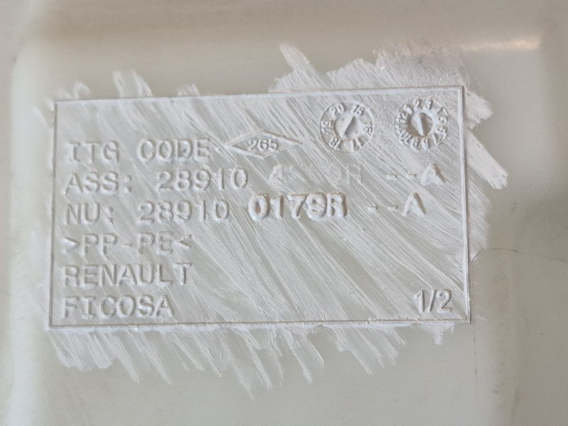 Recambio de deposito limpia para renault clio iv (bh_) 0.9 tce 90 referencia OEM IAM   