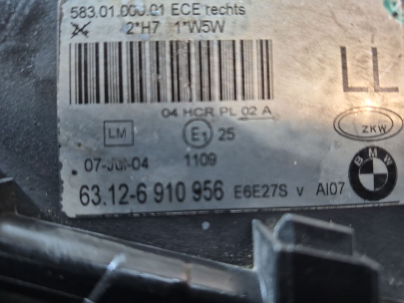 Recambio de faro derecho para bmw 3 (e46) 320 d referencia OEM IAM   