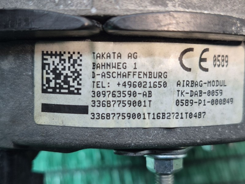 Recambio de airbag volante para bmw 3 (e46) 320 d referencia OEM IAM 309763590AB 309763590AB 309763590AB