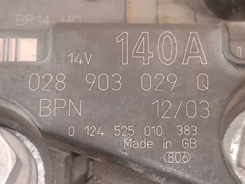 Recambio de alternador para audi a4 b6 (8e2) 1.9 tdi referencia OEM IAM   