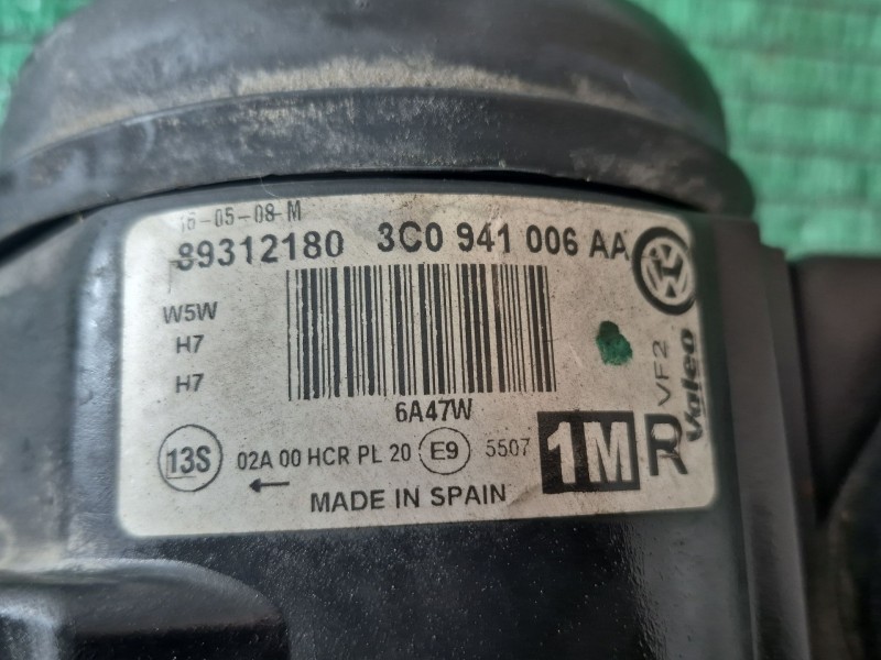 Recambio de faro derecho para volkswagen passat b6 (3c2) 1.9 tdi referencia OEM IAM 89312180 89312180 89312180
