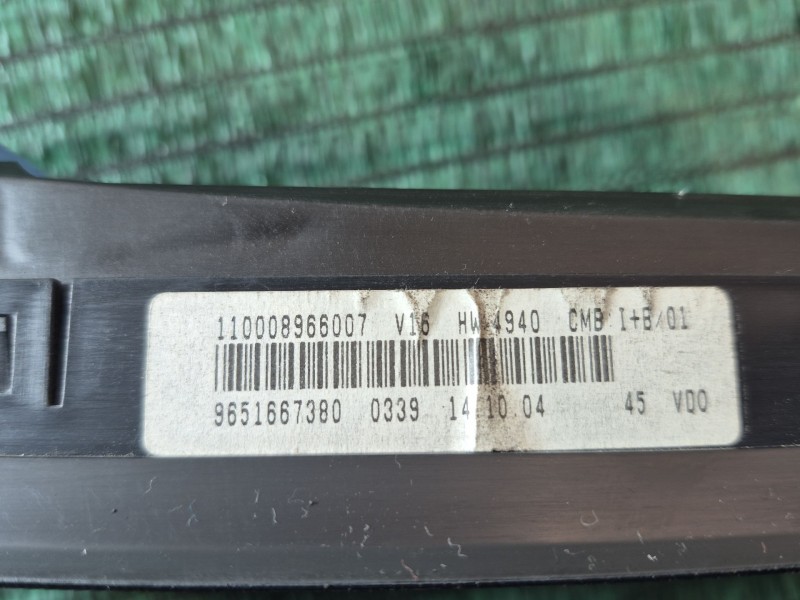 Recambio de cuadro instrumentos para citroën xsara picasso (n68) 1.8 16v referencia OEM IAM 9651667380 88311351 110008966007