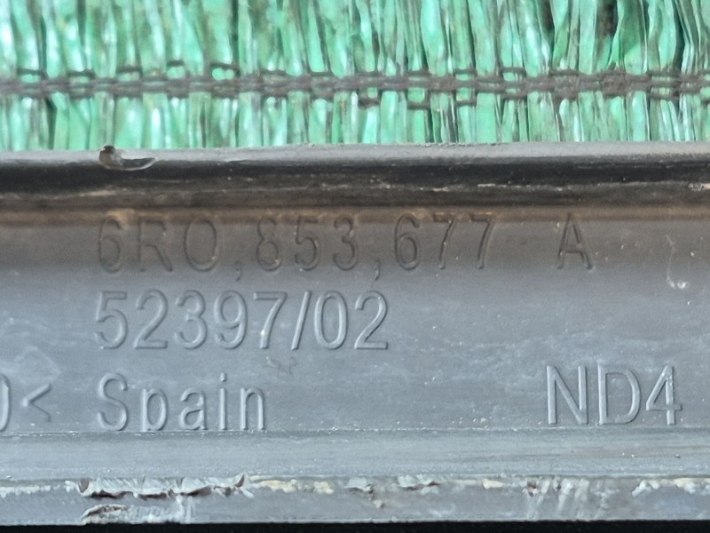 Recambio de rejilla paragolpes central para volkswagen polo v (6r1, 6c1) 1.2 referencia OEM IAM   