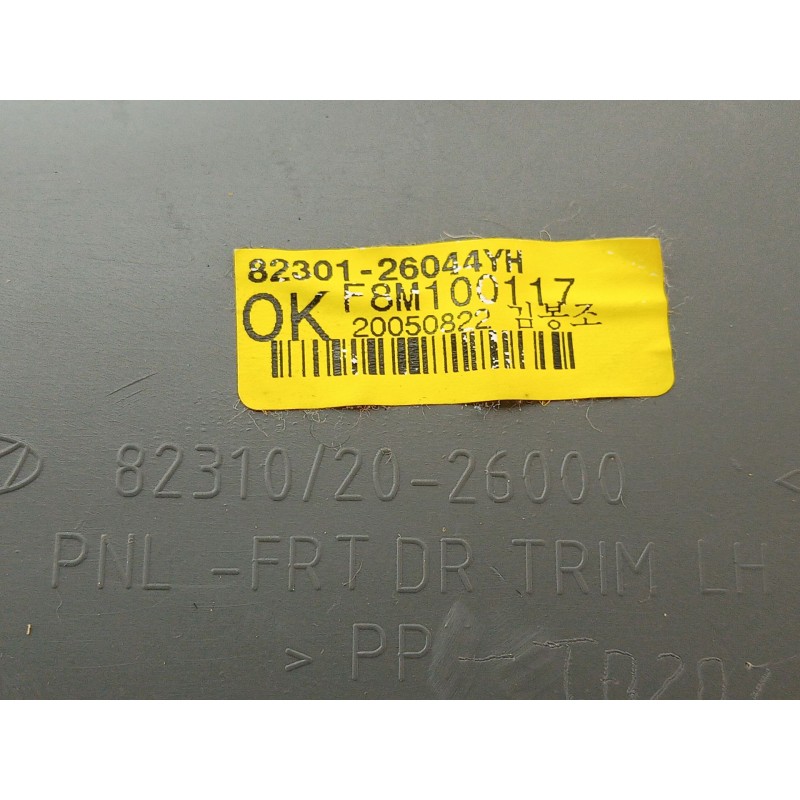 Recambio de guarnecido puerta delantera izquierda para hyundai santa fé i (sm) 2.0 crdi 4x4 referencia OEM IAM   