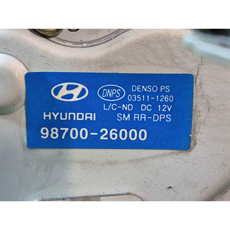 Recambio de motor limpia trasero para hyundai santa fé i (sm) 2.0 crdi 4x4 referencia OEM IAM   