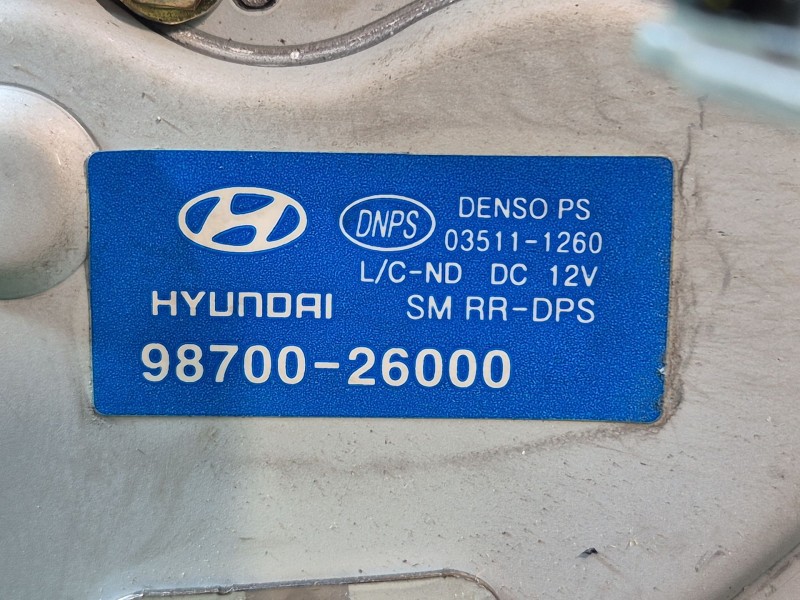 Recambio de motor limpia trasero para hyundai santa fé i (sm) 2.0 crdi 4x4 referencia OEM IAM   