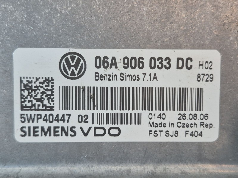 Recambio de centralita motor uce para volkswagen golf plus v (5m1, 521) 1.6 referencia OEM IAM   