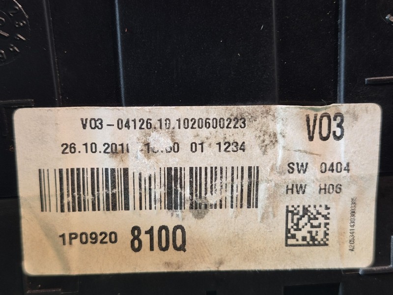 Recambio de cuadro instrumentos para seat leon (1p1) 1.6 tdi referencia OEM IAM   