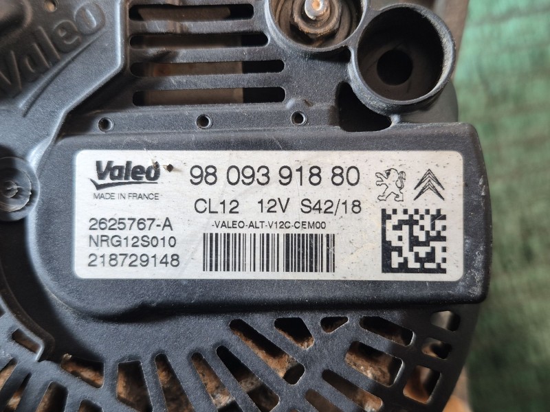 Recambio de alternador para citroën c4 cactus 1.2 thp 110 referencia OEM IAM   