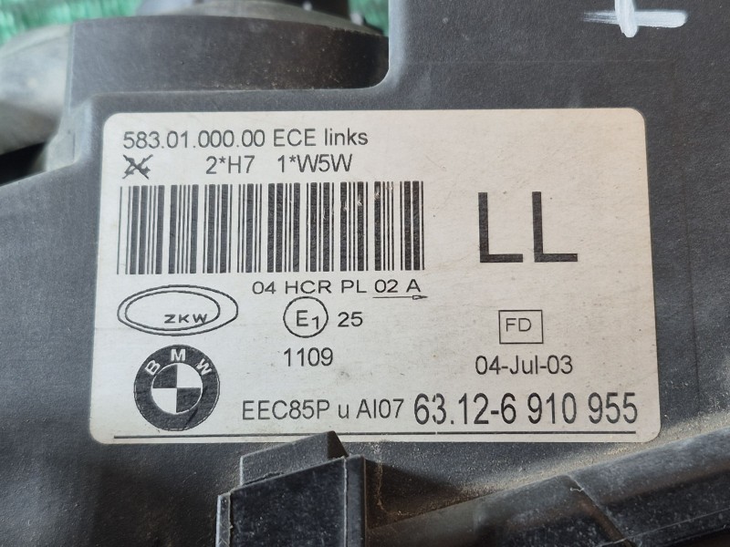 Recambio de faro izquierdo para bmw 3 (e46) 320 d referencia OEM IAM   