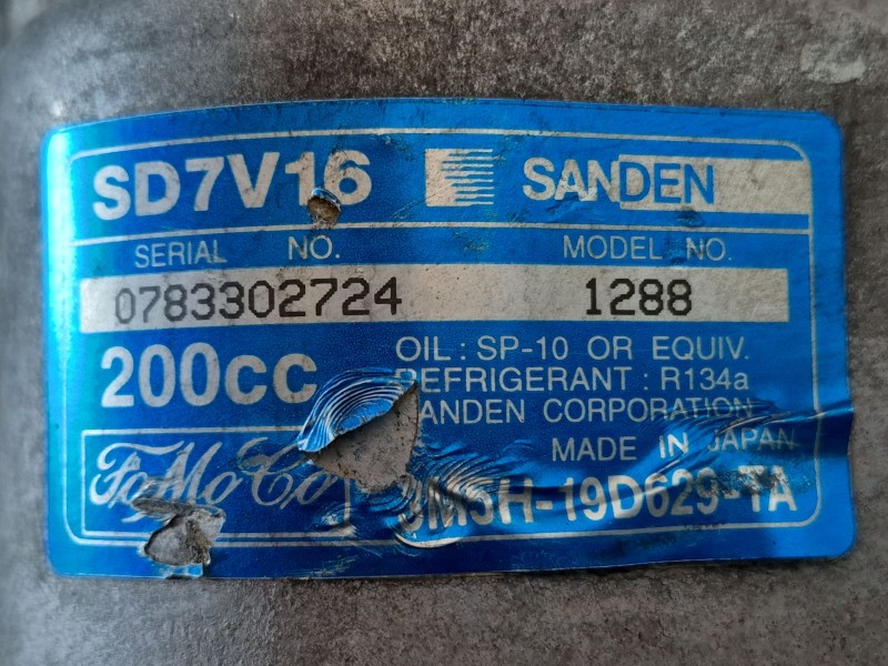 Recambio de compresor aire acondicionado para ford focus berlina (cap) referencia OEM IAM 3M5H19D629TA 3M5H19D629TA 3M5H19D629TA