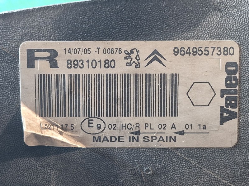 Recambio de faro derecho para citroën xsara picasso (n68) 2.0 hdi referencia OEM IAM   