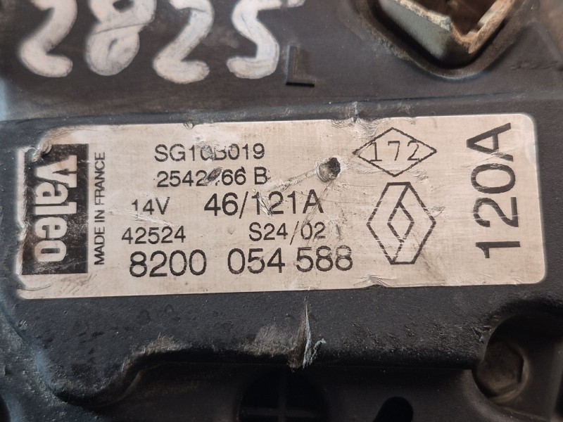 Recambio de alternador para renault scenic (ja..) 1.9 dci authentique referencia OEM IAM 8200054588 2542466B SG10B019