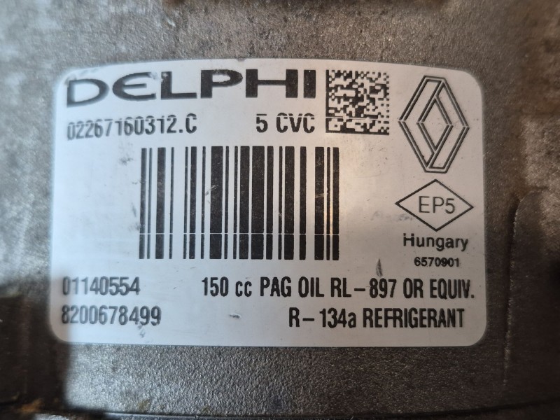 Recambio de compresor aire acondicionado para renault megane ii berlina 5p referencia OEM IAM   