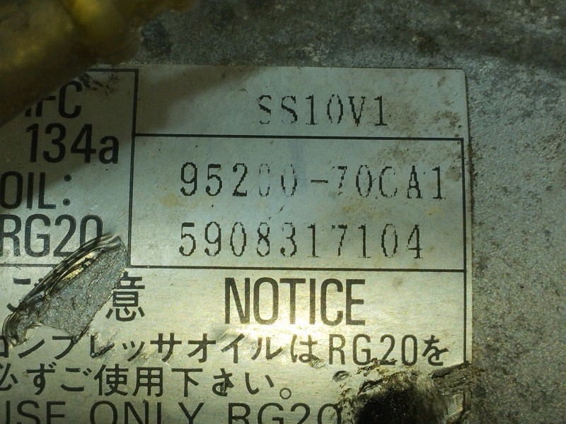 Recambio de compresor aire acondicionado para suzuki vitara se/sv (et) referencia OEM IAM 95200700A 95200700A 95200700A