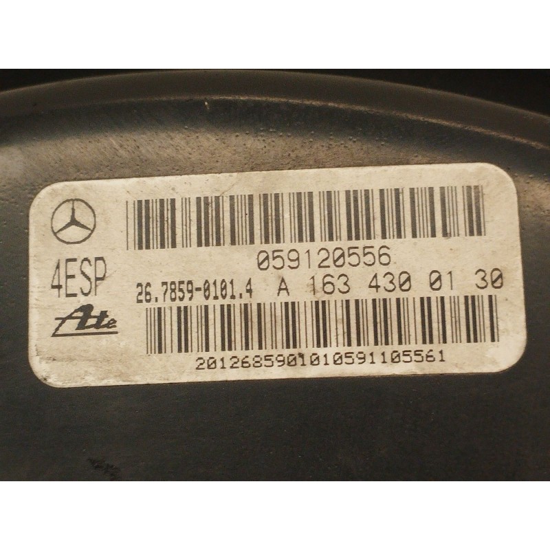 Recambio de servofreno para mercedes-benz clase m (w163) 270 cdi (163.113) referencia OEM IAM 03785817004 A1634300130 A163430013