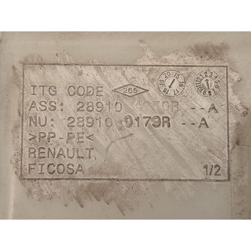Recambio de deposito limpia para renault clio iv (bh_) 0.9 tce 90 referencia OEM IAM 289104250R 289104250R 289100179R