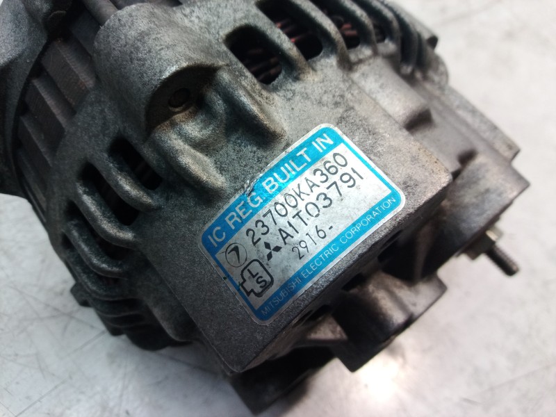 Recambio de alternador para subaru justy j10 (kad) 1200 referencia OEM IAM 23700KA360 23700KA360 A1T03791