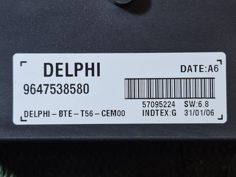 Recambio de modulo electronico para peugeot 307 cc (3b) 2.0 16v referencia OEM IAM 9647538580 9647538580 9647538580