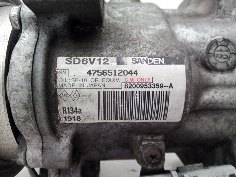 Recambio de compresor aire acondicionado para renault clio iii authentique referencia OEM IAM 4756512044 4756512044 4756512044