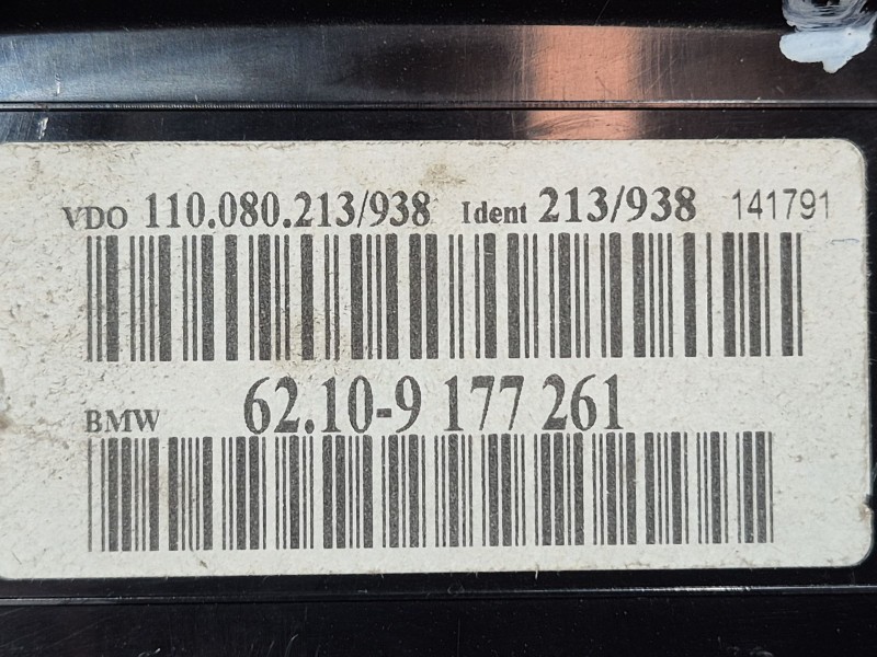 Recambio de cuadro instrumentos para bmw serie 5 berlina (e60) 530d referencia OEM IAM 62109177261 62109177261 110080213938