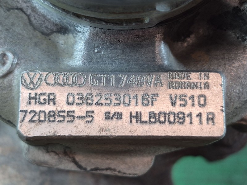 Recambio de turbocompresor para seat leon (1m1) 1.9 tdi referencia OEM IAM HGR038253016F  