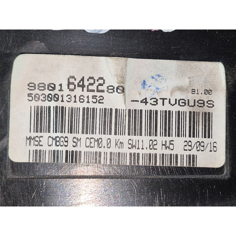 Recambio de cuadro instrumentos para peugeot partner furgón/monospace 1.6 bluehdi 100 referencia OEM IAM   