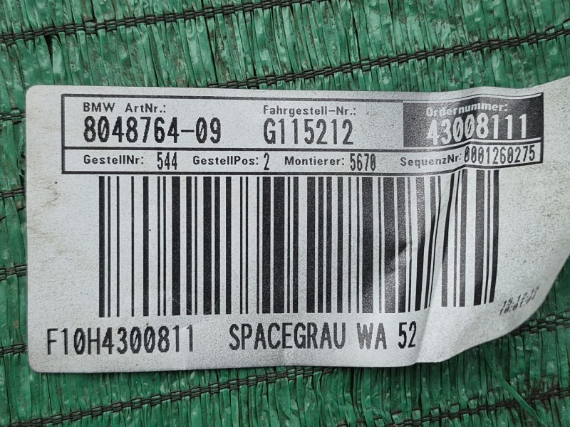 Recambio de paragolpes trasero para bmw 5 (f10) 525 d xdrive referencia OEM IAM   