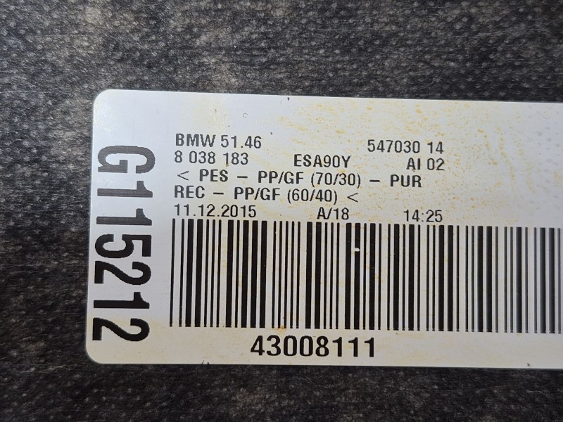 Recambio de bandeja trasera para bmw 5 (f10) 525 d xdrive referencia OEM IAM   