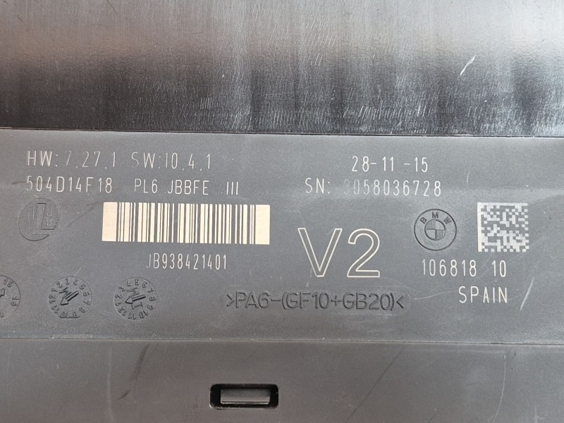 Recambio de caja reles / fusibles para bmw 5 (f10) 525 d xdrive referencia OEM IAM   