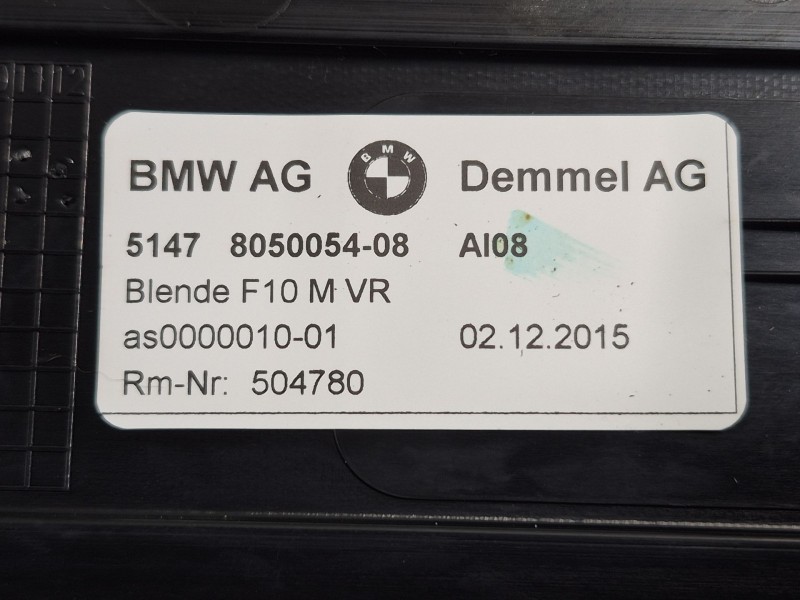 Recambio de moldura para bmw 5 (f10) 525 d xdrive referencia OEM IAM   