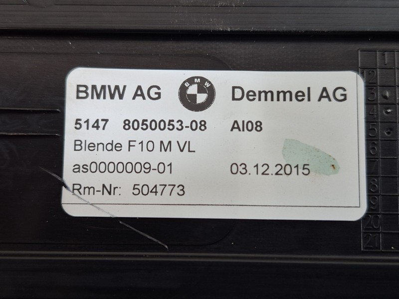 Recambio de moldura para bmw 5 (f10) 525 d xdrive referencia OEM IAM   