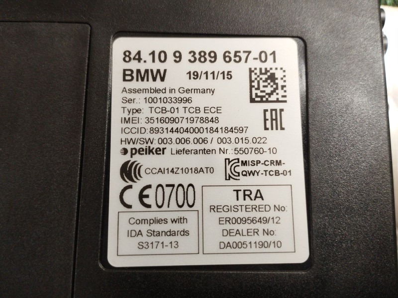 Recambio de modulo electronico para bmw 5 (f10) 525 d xdrive referencia OEM IAM   