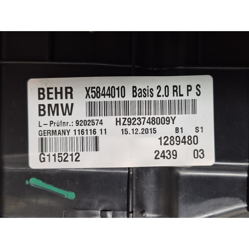 Recambio de calefaccion entera normal para bmw 5 (f10) 525 d xdrive referencia OEM IAM   