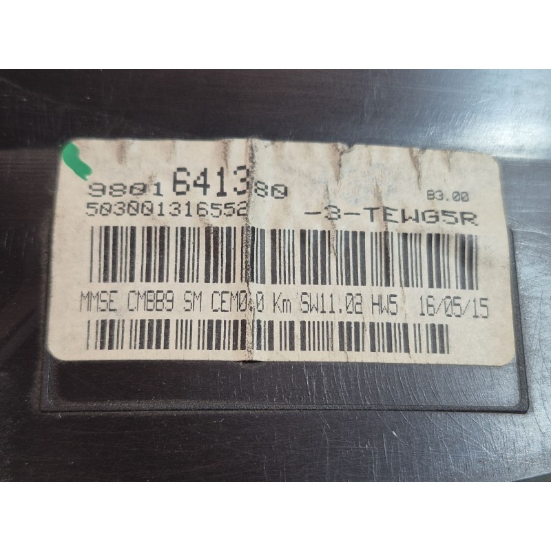 Recambio de cuadro instrumentos para peugeot partner furgón/monospace 1.6 bluehdi 100 referencia OEM IAM   