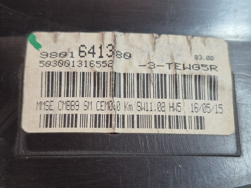 Recambio de cuadro instrumentos para peugeot partner furgón/monospace 1.6 bluehdi 100 referencia OEM IAM   