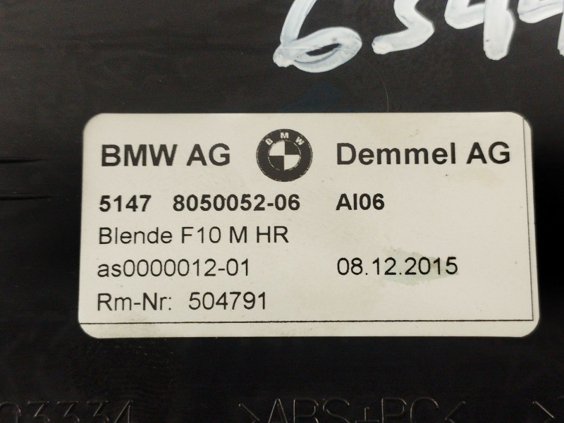 Recambio de moldura para bmw 5 (f10) 525 d xdrive referencia OEM IAM   
