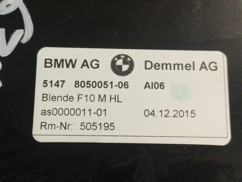 Recambio de moldura para bmw 5 (f10) 525 d xdrive referencia OEM IAM 51478050051-06  