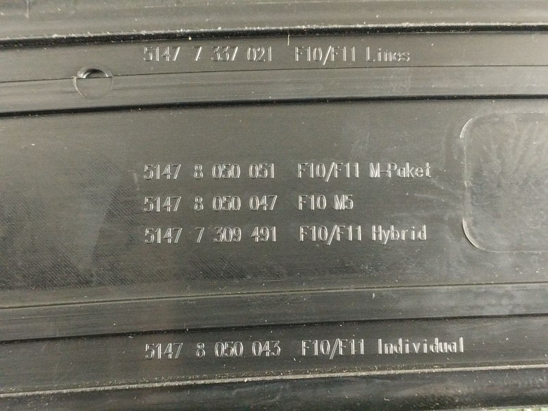 Recambio de moldura para bmw 5 (f10) 525 d xdrive referencia OEM IAM 51478050051-06  