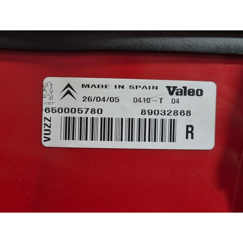 Recambio de piloto trasero derecho para citroën xsara picasso (n68) 1.6 referencia OEM IAM 6500O5780 89032868 